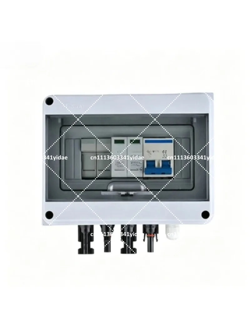 Waterproof Solar PV Combiner Box DC 600V 2 in 1 Out IP65 Junction Box for Solar Panel System