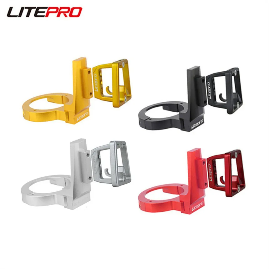 

LP Litepro Pig Nose Pannier Bracket Block For Dahon SP8 Folding Bicycle Front Bag Basket Aluminum Alloy Carrier