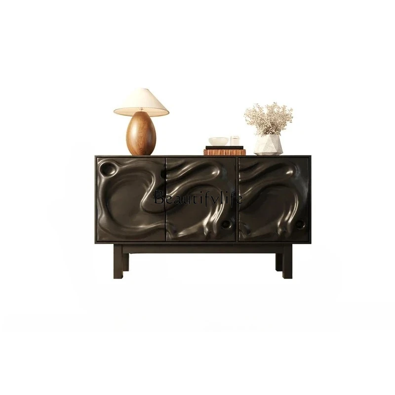 

Creative side cabinet entry Xuan original design abstract art paint decorative TV cabinet