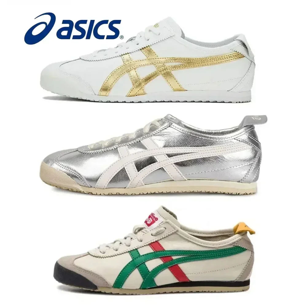 Asics Onitsuka Tiger MEXICO 66 Casual Board Shoes Canvas Forrest Gump Shoes Women Men Sneaker Breathable Flat Shoes