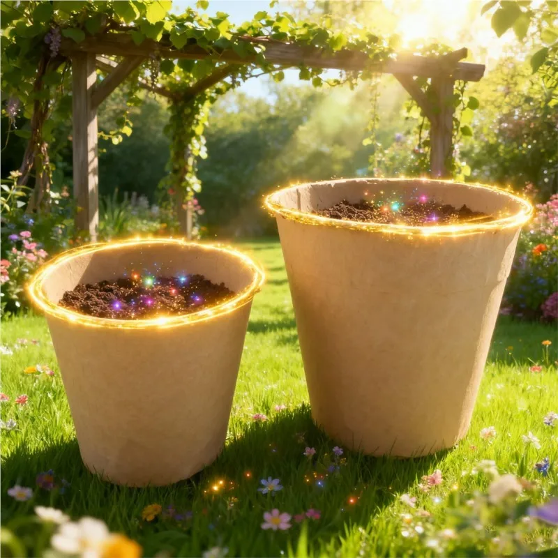 10/20/50pcs 6/8cm Plant Grow Pot Paper Nursery Cup Starters Garden Flower Pots Herb Vegs Kit Biodegradable Home Gardening Tools