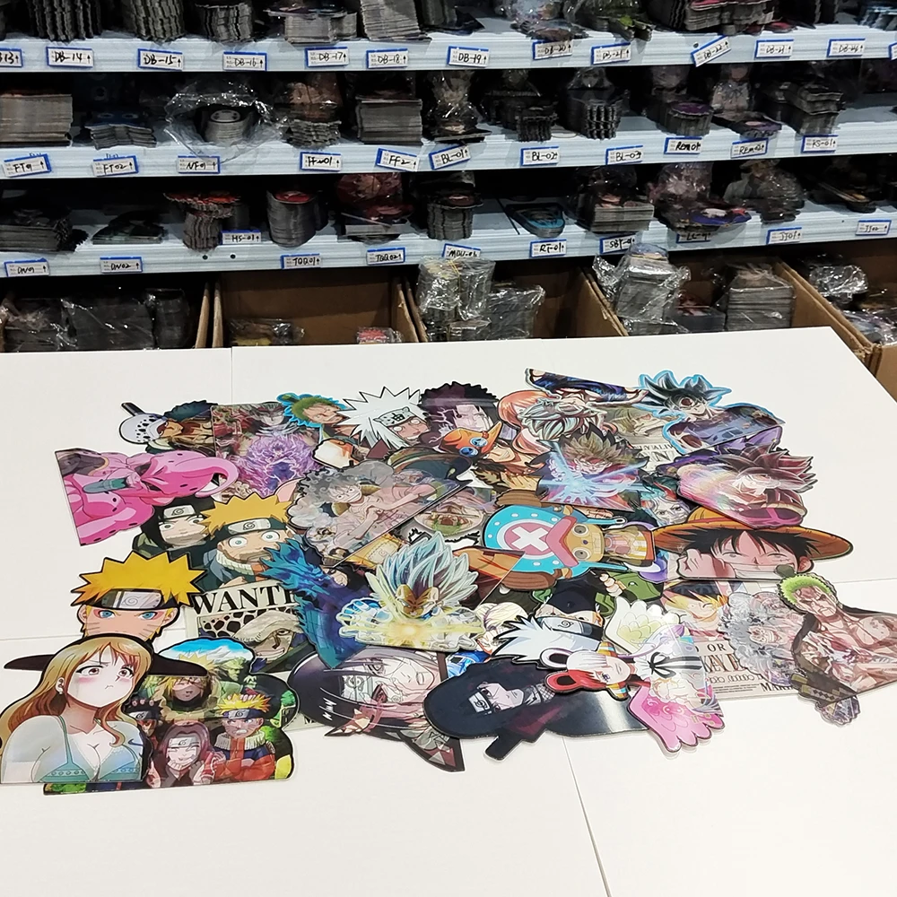 Mix Wholesale Anime Motion Stickers Waterproof Decals for Cars, Laptop, Refrigerator, Etc. (Pls Contact Us for Catalogs)