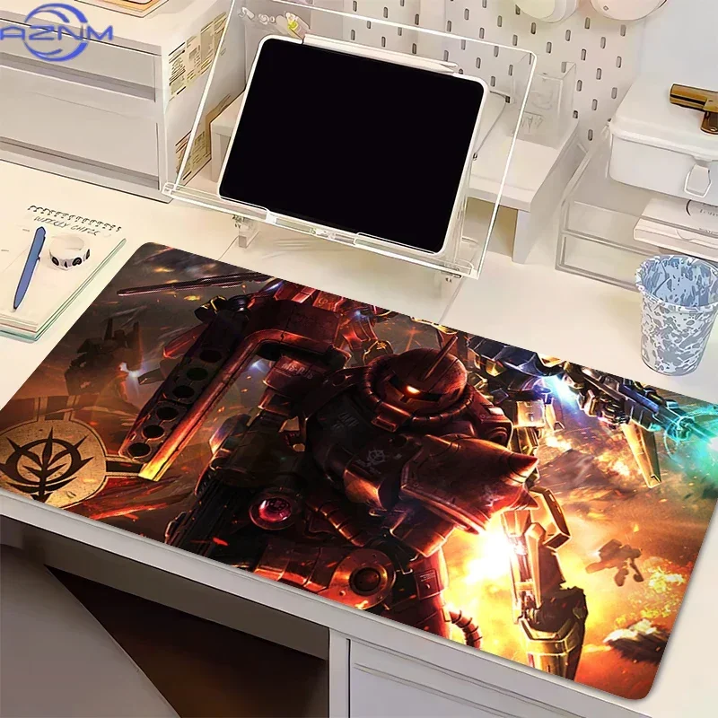 Mouse Pad Mechanical Warrior G-gundam Z-zaku II Anime Gaming Mousepad Game Completo Comter Keyboard Desk Mat Varmilo Table Pad