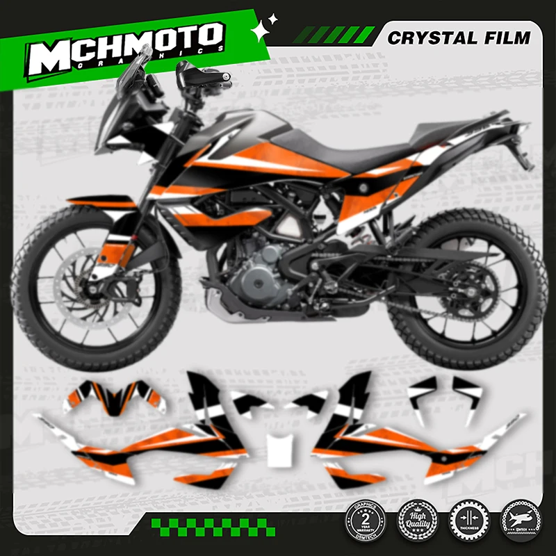 

MCHMFG Custom Team Motorcycle Graphics Decals Adhesive Stickers Kit for KTM ADV 390 2020 2021 2022 Adventure