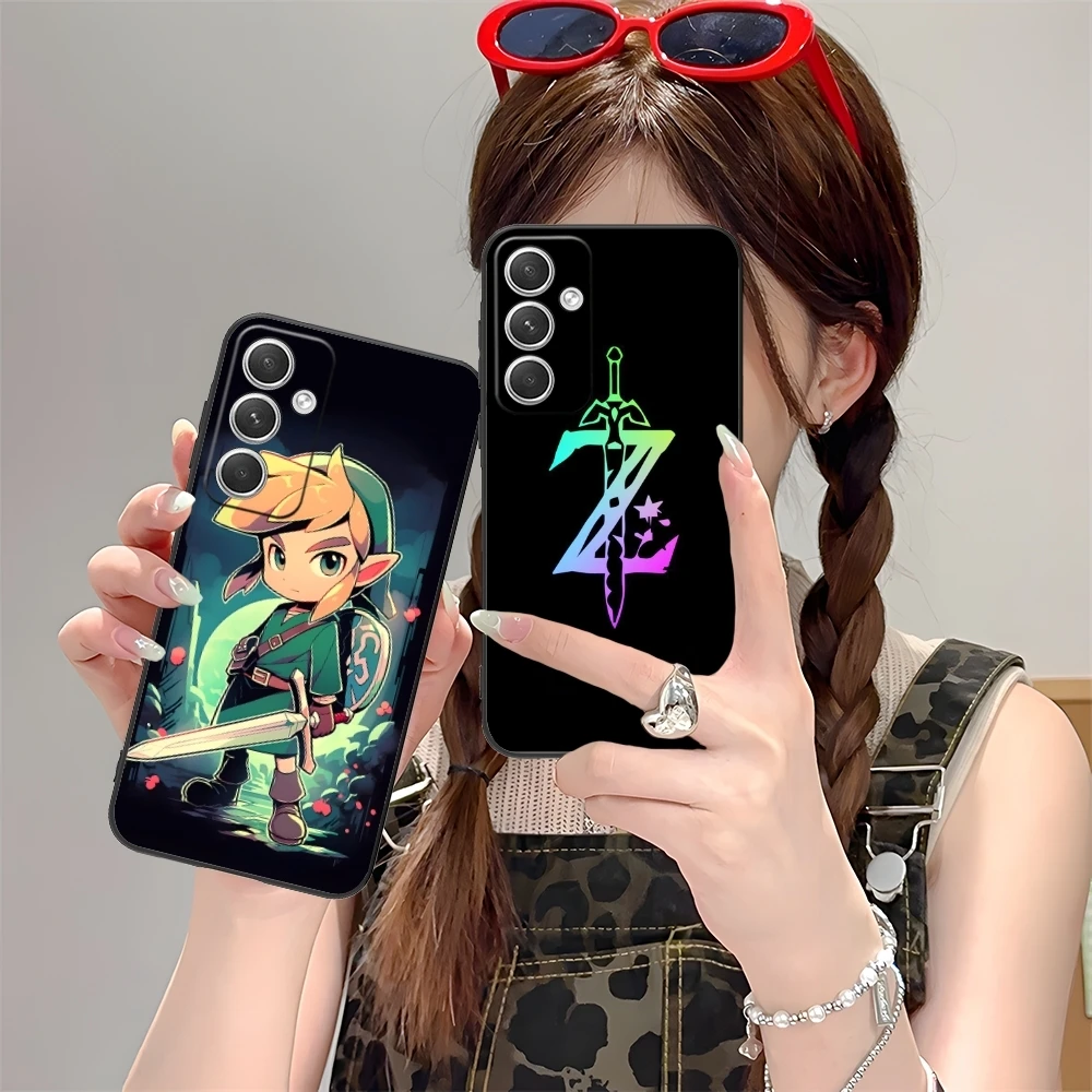 Painting Z-Zelda-s Color Mobile Cell Phone Case for Samsung M55 35 15 54 34 14 33 23 13 42 32 22 F55 23 12 5G Black Cover Shell