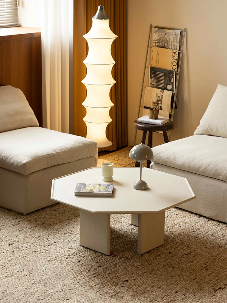 

LMM solid wood sofa coffee table living room home 2025 new modern simple tea table