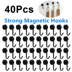 40 Stuks Sterke Magnetische Haken Zware Muur Haken Home Kitchen Bar Opslag Organisatie Voor Hanger Key Jas Cup Opknoping hanger