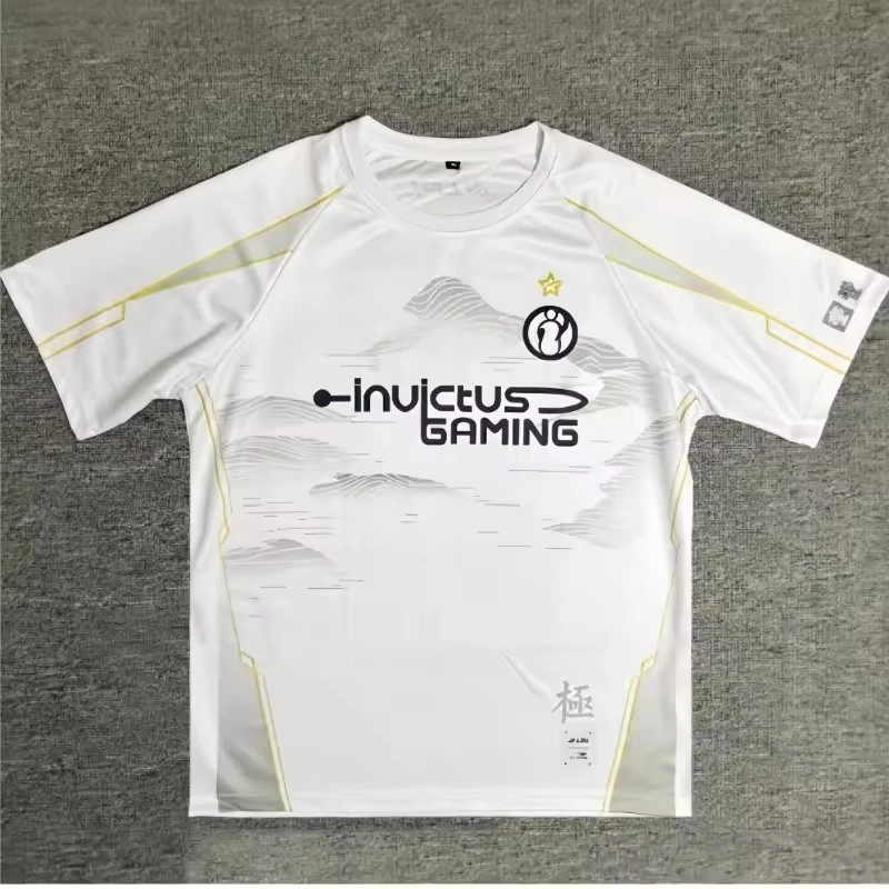 2025 IG Uniform Jersey LPL E-sports T-shirt LoL S15 The Shy Rookie Men's T-shirt Sports Tee Team Uniform Short Sleeve Top Tshirt