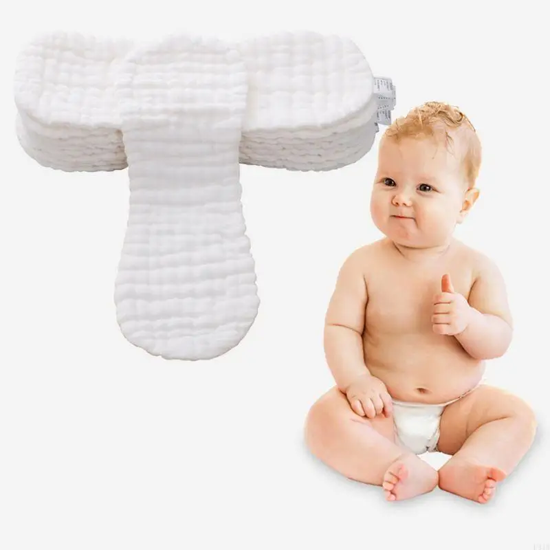 عبوة من 5 حفاضات أطفال قابلة للغسل وقابلة لإعادة الاستخدام من القماش الناعم للأطفال حديثي الولادة P31B