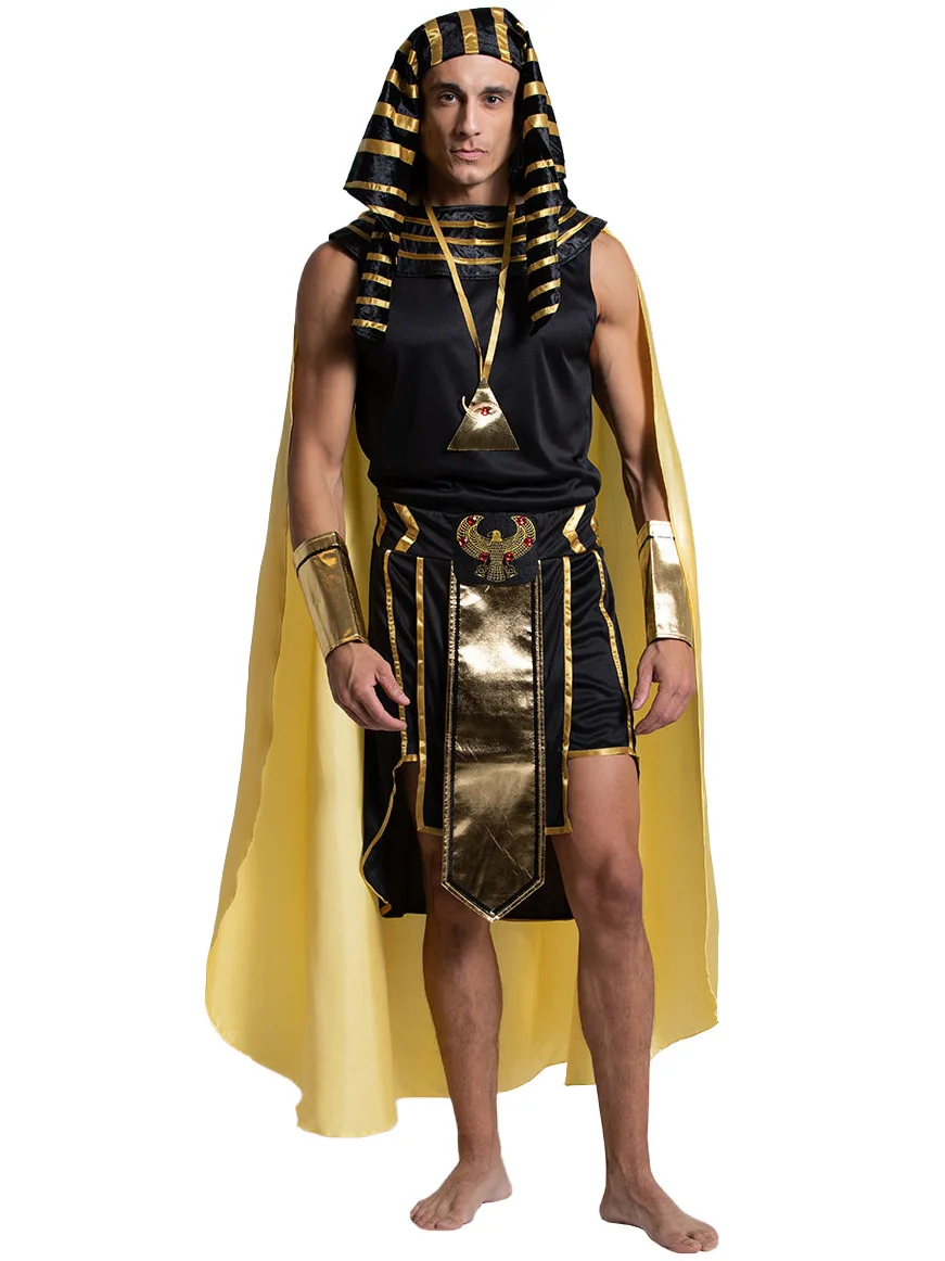 

Мужской костюм для косплея: средневековый, древнеримский, фараонский, королевский. Наряд для мужчин на Хэллоуин. Модная коллекция Весна 2026.