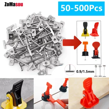 Aiguilles de rechange en acier pour système de nivellement de carreaux de céramique, Clips, cales d'espacement, outil de Construction de pose de carreaux de sol, 50/200/500 pièces