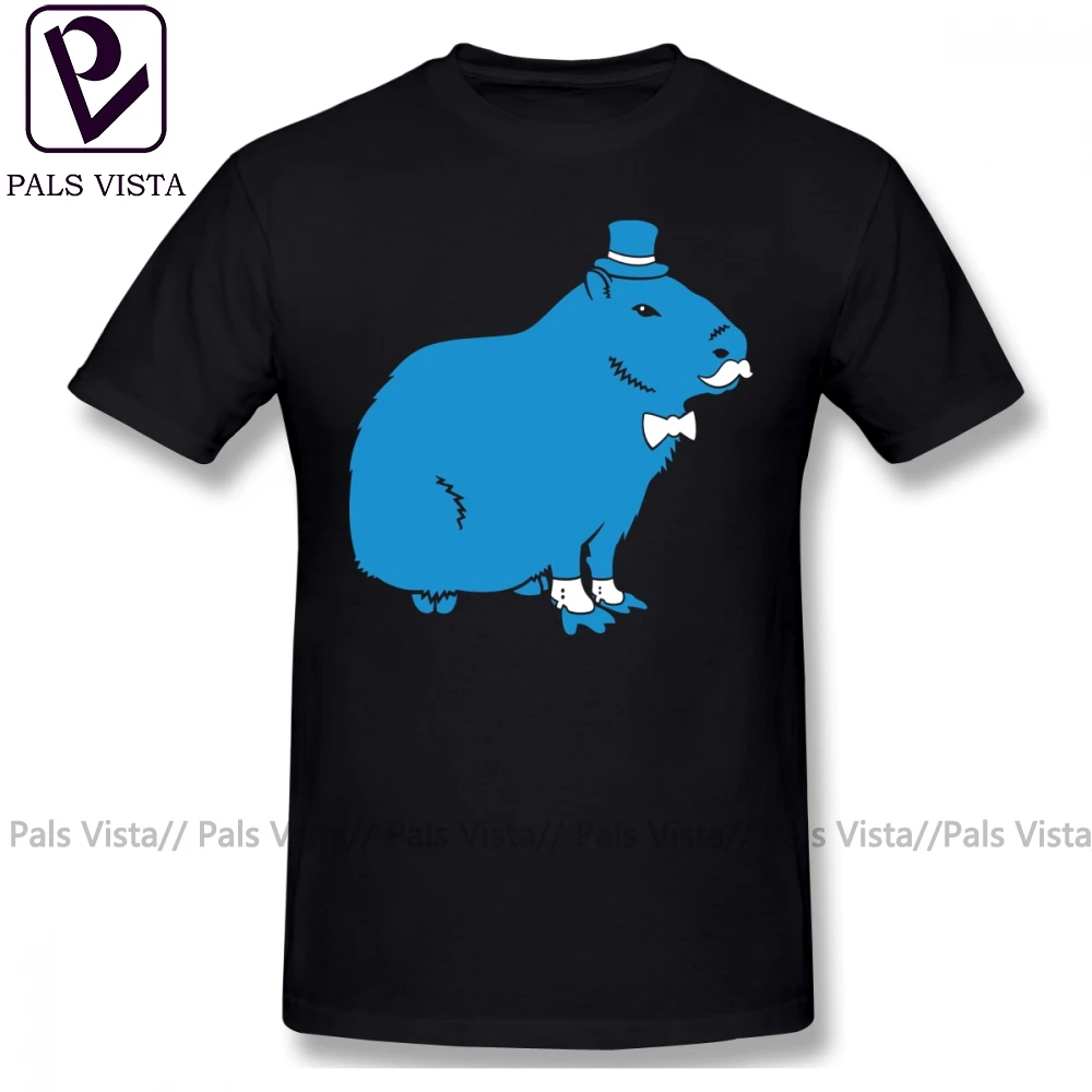 Capybara T Shirt Sir Capybara Sir Critter T-Shirt Printed 100 Percent Cotton Tee Shirt Short Sleeves Funny Casual Men 6xl Tshirt