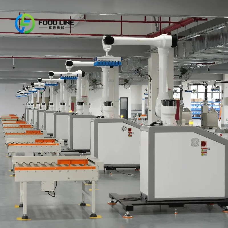 Customized High Precision Automatic Palletizer Machine Robot Arm Pallet Stacking Equipment for Food Chemical Industry Logistics