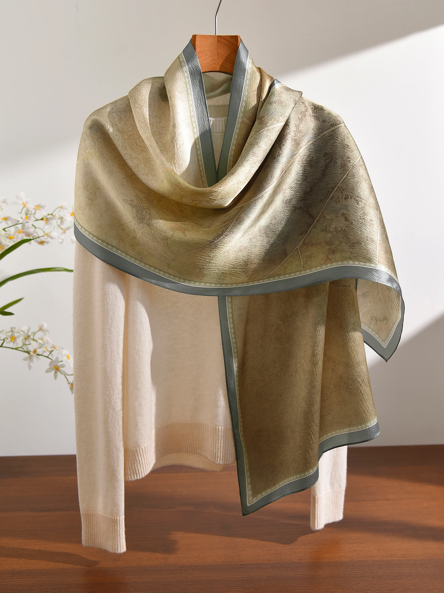 Echarpe-en-soie-ele-mommy-sle-longue-echarpe-en-satin-perle-imprime-floral-chinois-accessoire-polyvalent-pour-toutes-les-saisons-et-tous-les-ages