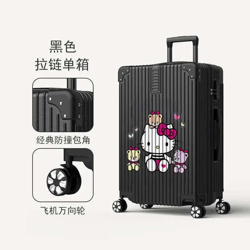 Hello Kitty Anime Kawaii Sanrio Luggage Combination Box Cute Kt Cat Cartoon Trave Storage Clothes Case Lovely Gifts for Girls