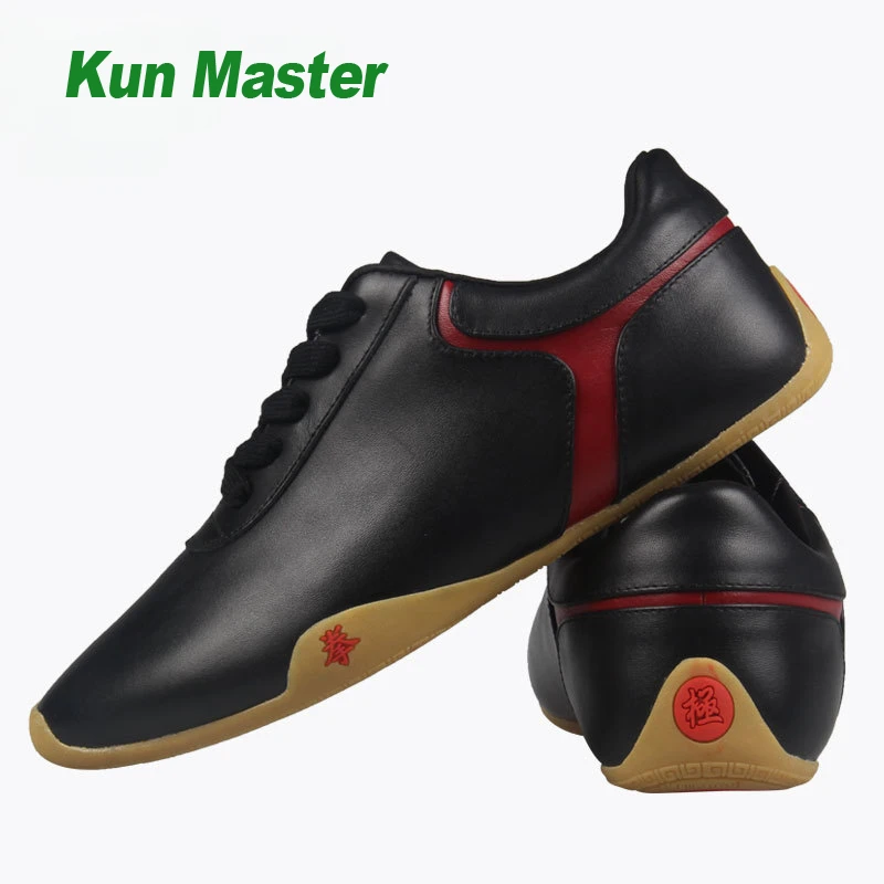 High Quality Cowhide Tai Chi Shoes Soft Genuine  Leather Kung Fu Wushu Shoes Martial Arts Sneaker Sports Training Footwear