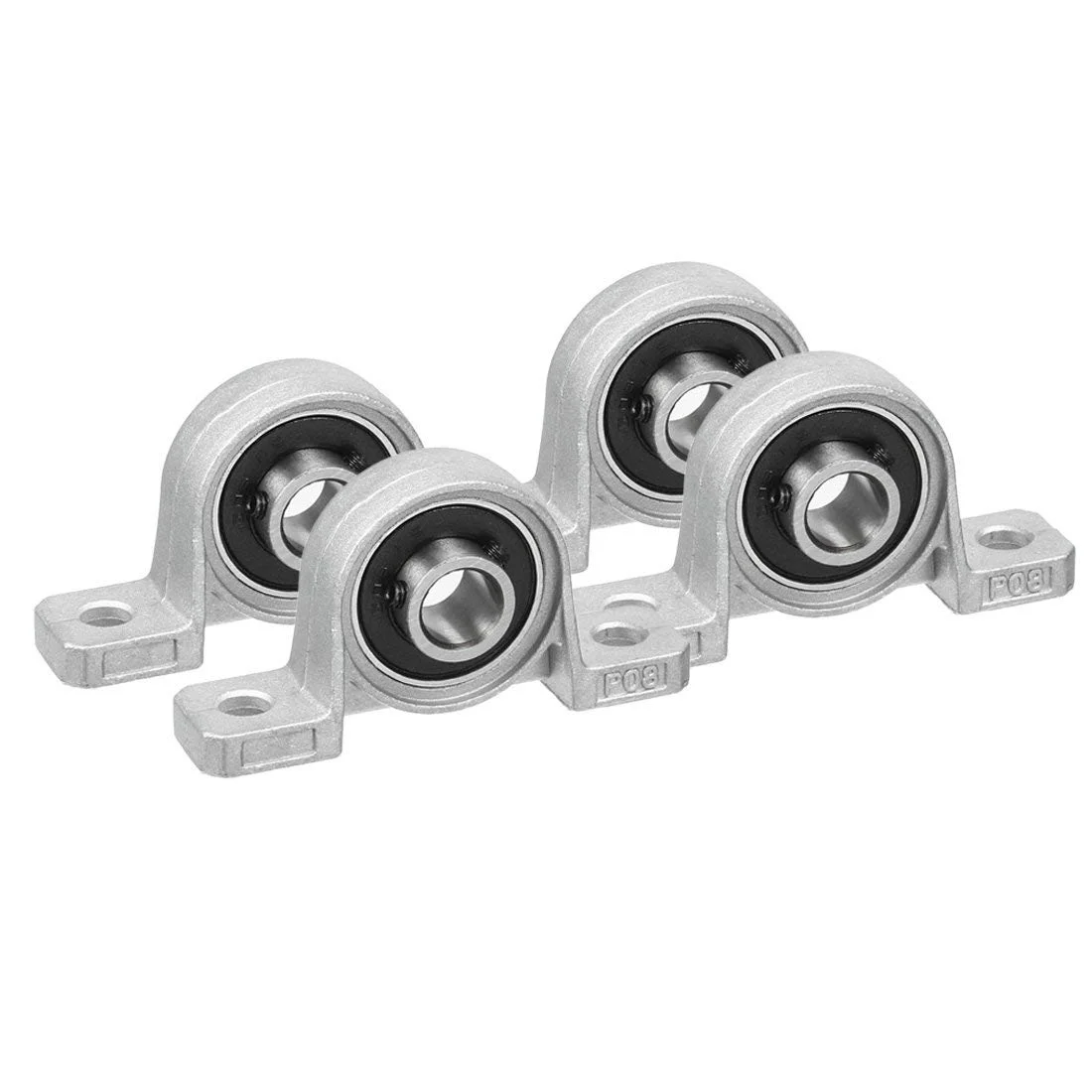 2 Stück Zinklegierung Stehlager KP08 KP000 KP001 KP002 KP003 KP004 Innenbohrung 8 mm 10 mm 12 mm 15 mm 17 mm 20 mm Mini-Lager