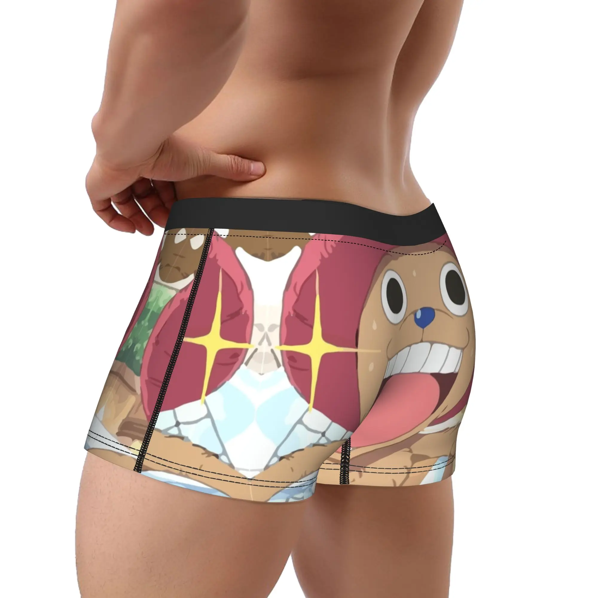 Men Japanese Classic Anime Underwear One Pieces Japan Manga Funny Boxer Briefs Shorts Panties Homme Breathable Underpants M-XXL