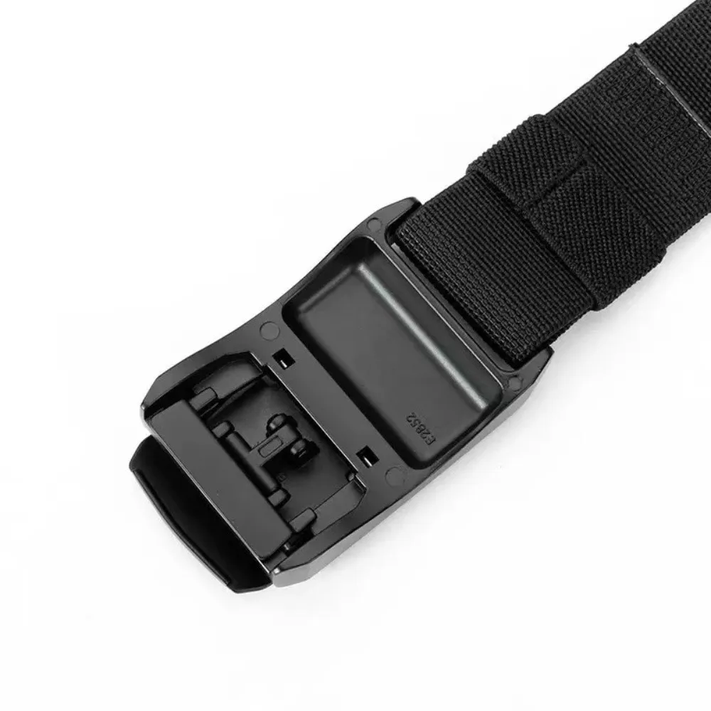 حزام مطاطي للرجال شديد التحمل، إبزيم سريع التحرير، حزام مطاطي قوي من النايلون الحقيقي للجنسين، حزام حزام قابل للتعديل #2