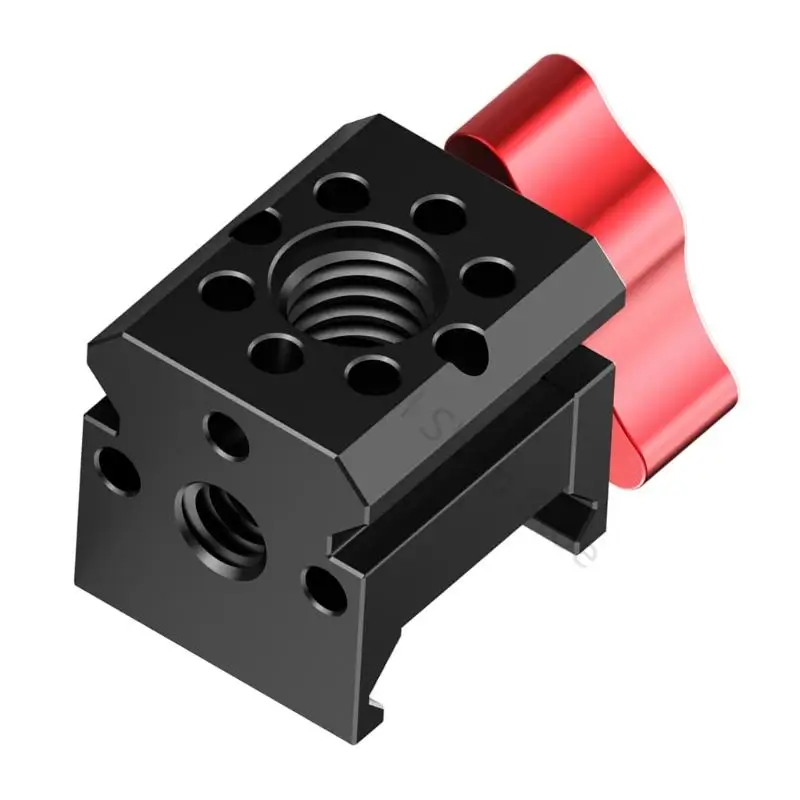 96BA Leichter Gleitklemmenadapter für DSLR-Rig- und Gimbal-Systeme mit mehreren Montagemöglichkeiten und 360°-Drehknopf – Detail 8