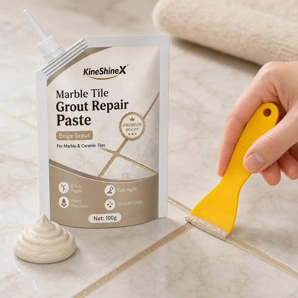 100g Marble Tile Sealant Repair Adhesive Tile Sealant Waterproof And Stain Resistant Repair Paste Marble Tile Gap Filler Grout