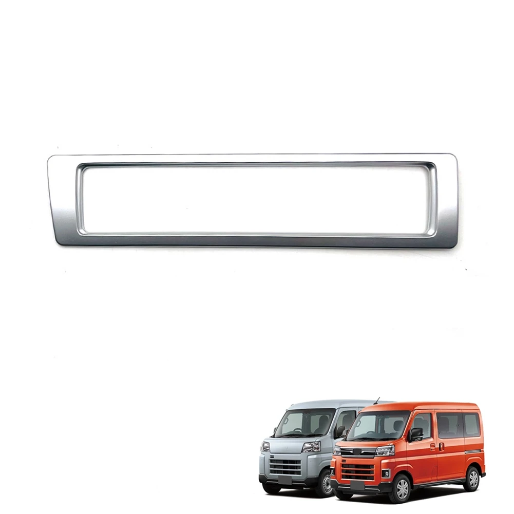 لوحة القيادة الفضية غير اللامعة ، فتحة التهوية المركزية ، إطار منفذ A/C ، تشذيب لسيارة دايهاتراي هيجيت كارجو + RHD