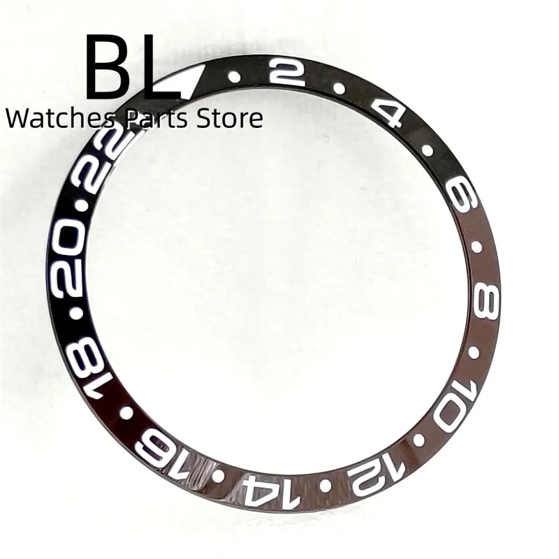 Bliger 37.2mm x 31.4mm bezle แบนแทรกสำหรับ39mm เคสนาฬิกาเซรามิก/อลูมิเนียมอะไหล่นาฬิกาดัดแปลง