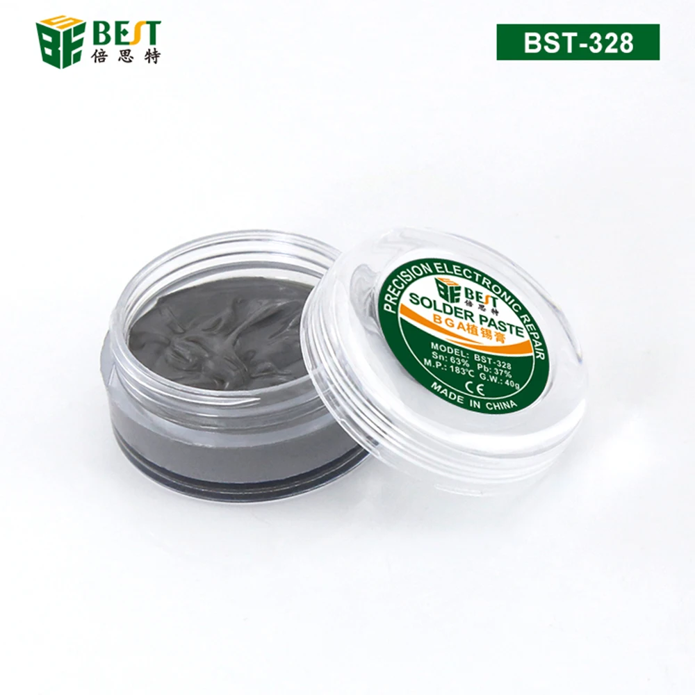 

1Pcs Tin Paste Lead Solder Paste Soldering Fluxes Grease Soldering Aid Accessories for BGA SMD PGA PCB Rework Reballing Station