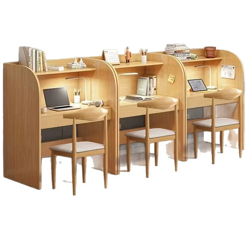 

Study room study desk partition table chair closure immersive table