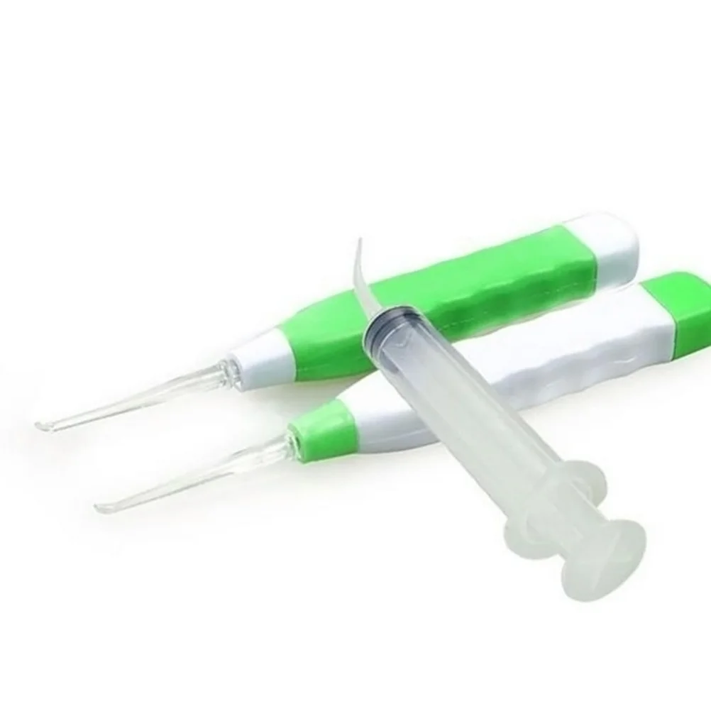 Earwax Tonsil Stone Remover Spiral Irrigation Syringe Mouthwash