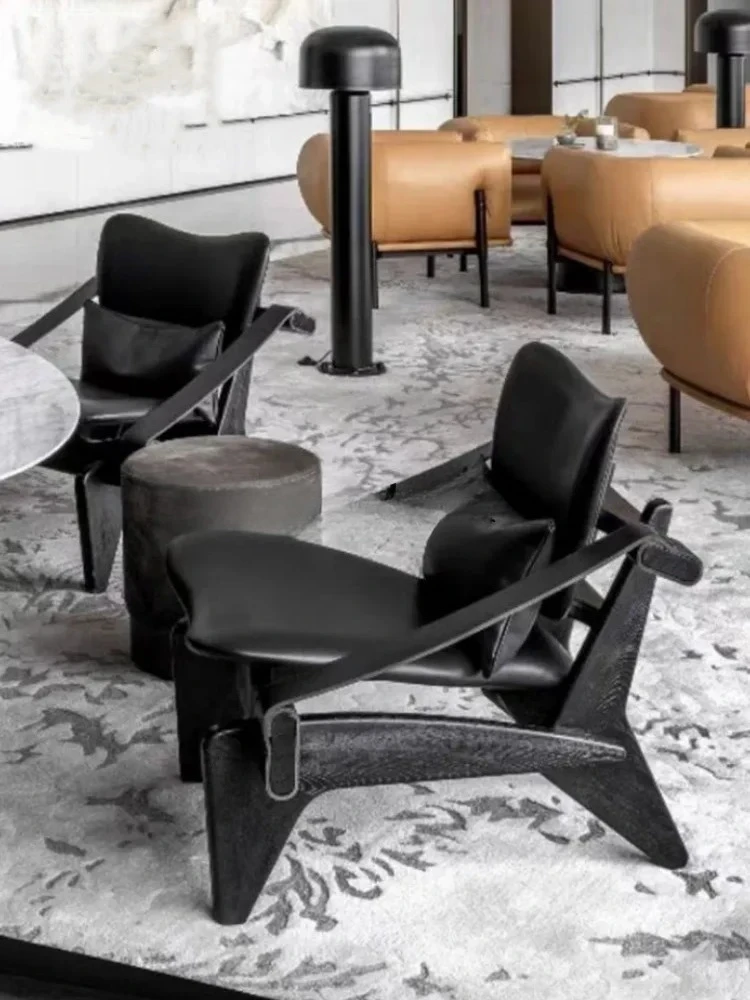 

Диван-кресло из массива дерева SS, балкон в гостиной, креативный одноместный стул в кафе в семье