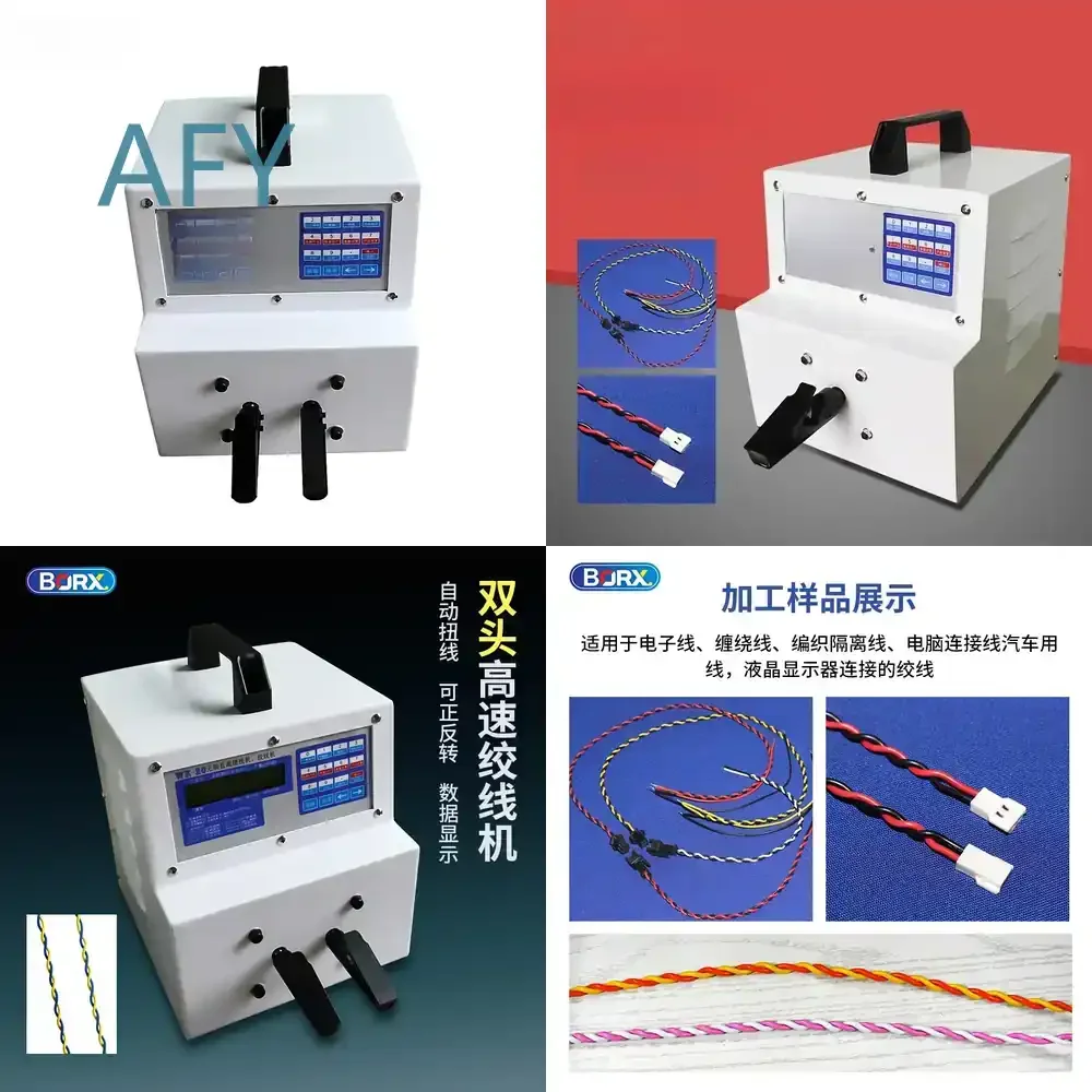 Automatic Thread Twisting Machine for Single Axis Manual Wire Clamping Twist Thread Twisting Machine for DIY Craft Sewing
