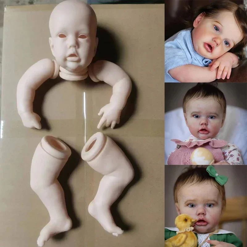 21 inch Penny Limited Sold Out Edition Reborn Baby Doll Unpainted Kit With Cloth Body and Eyes DIY Part Children's gifts