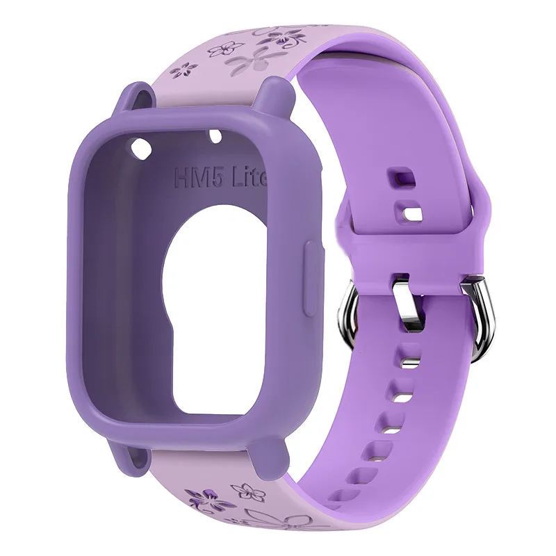 Gravierte Silikonhülle + Armband für Redmi Watch 5 Lite/5 Active, Ersatzarmband, Smart Watchband, Schutzhülle, Correa – Detail 7
