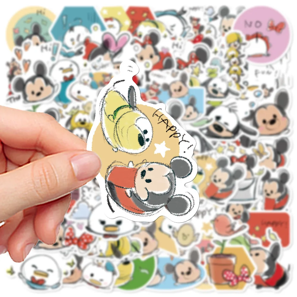 

10/30/50PCS Disney Cute Tsum Tsum Funny Cartoon Mickey Mouse Stickers Doodle Decorative Scrapbook Skateboard Luggage Decal Toy