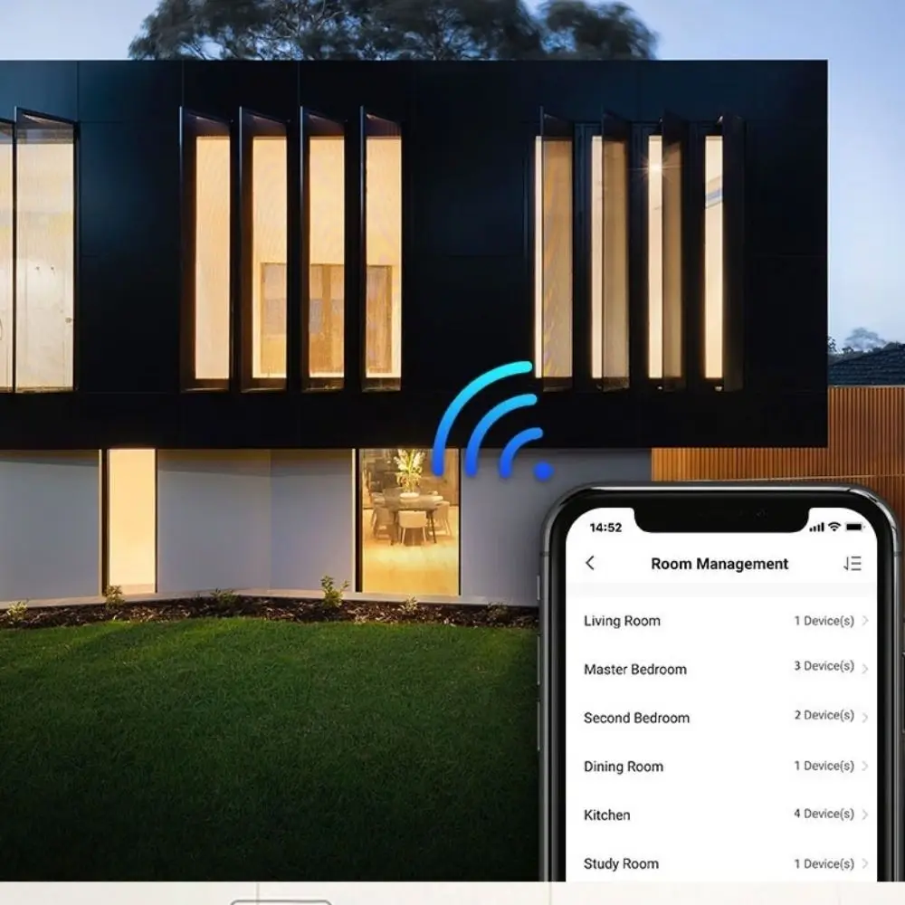 

US Plug WiFi Smart Light Switch Touch Control App Control LED Light Switches Remote Control Single Open Wall Switch