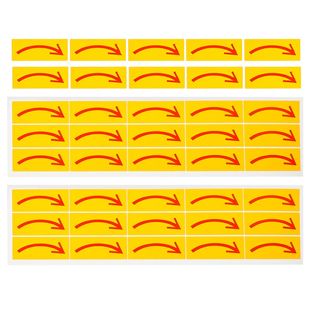 40pcs Clockwise Arrow Indicator Strong Adhesive Waterproof Directional Sign For Factory Warehouse Traffic Safety Floor Marking