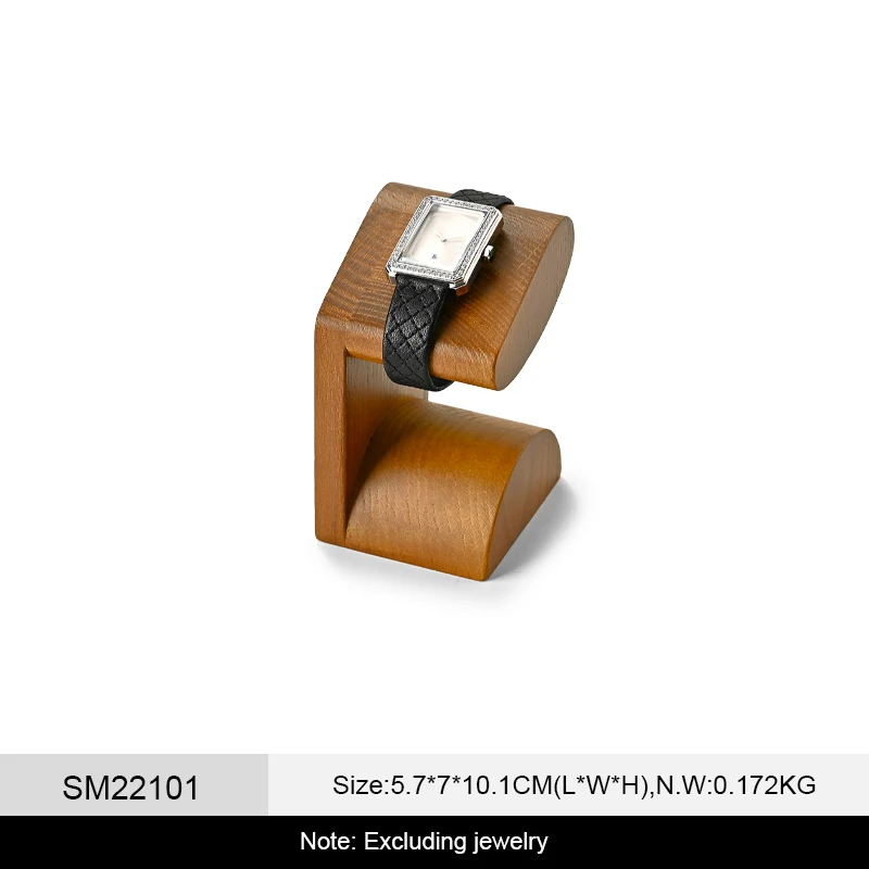WoodTen Wooden Watch Holder Jewelry Organizer Display Stand For Bracelet Watch Display Props Solidwood Watch Stand