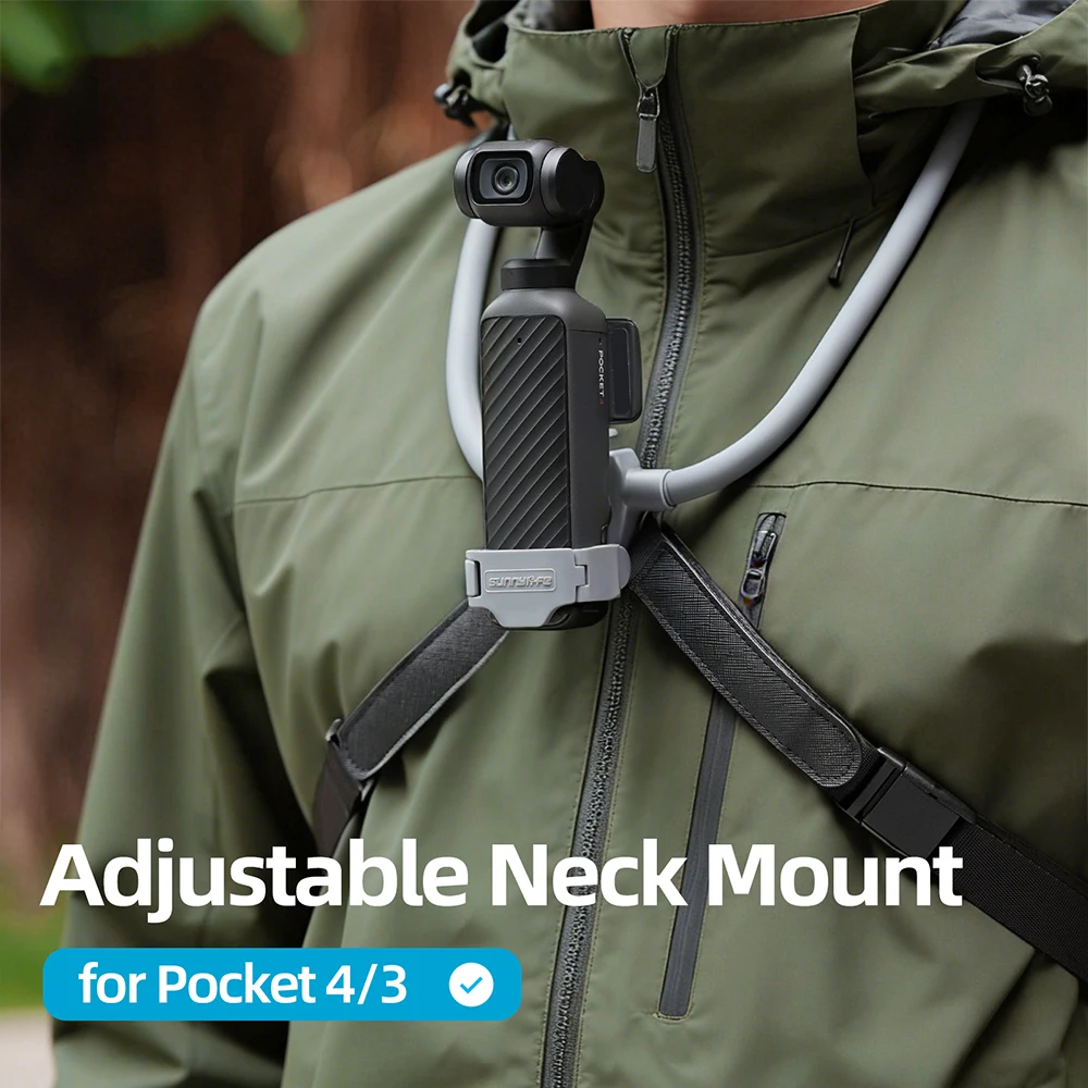 Neck Mount for DJI OSMO Pocket 4 Chest Mount POV/log Video S