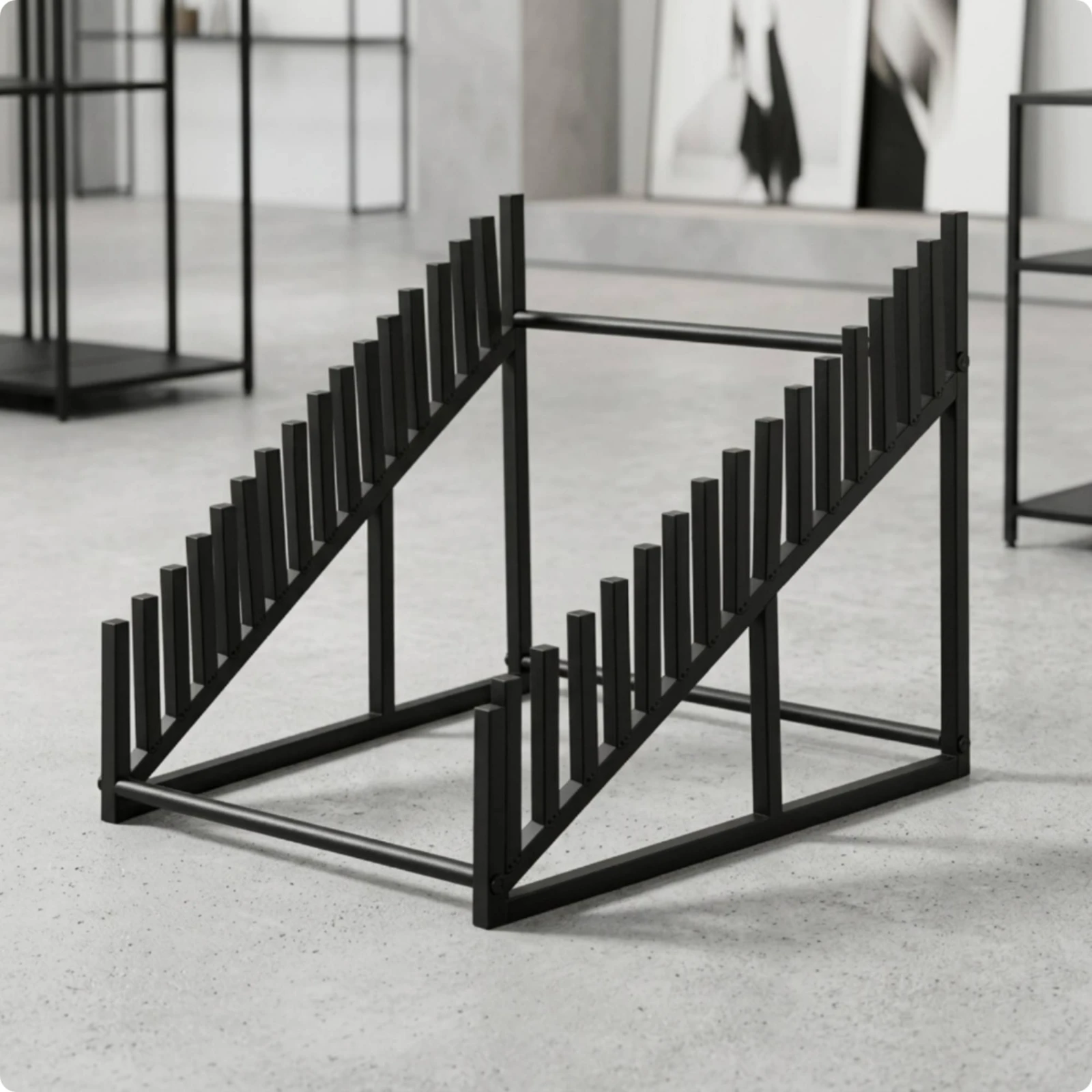 Tile Display Rack Heavy-Duty Tile Sample Display Stand Stone Sample Holder Long-Lasting Organizer Space-Saving for Retailers view 4