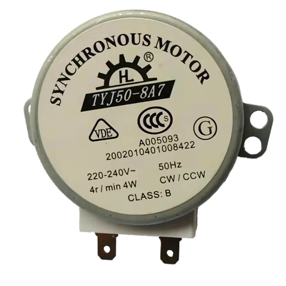 AC 220-240V 4W 6RPM 48mm Dia Micro Synchronous Motor for Warm Air Blower 50/60Hz CW/CCW TYJ50-8A7