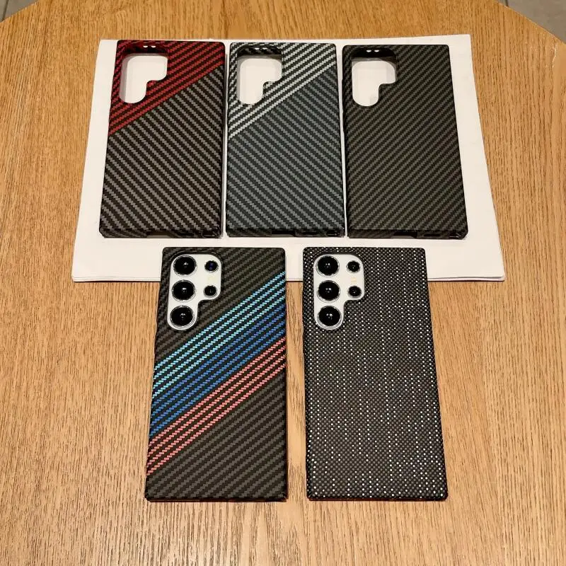 Frosted Carbon Fiber Case For Samsung Galaxy S26 Ultra Hard PC Wireless Charger Phone Shell For Samsung Galaxy S26 Ultra Cover