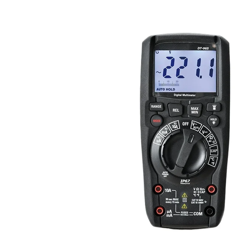 Industrial True RMS Multimeter Automatic Range Voltage and Current Measurement