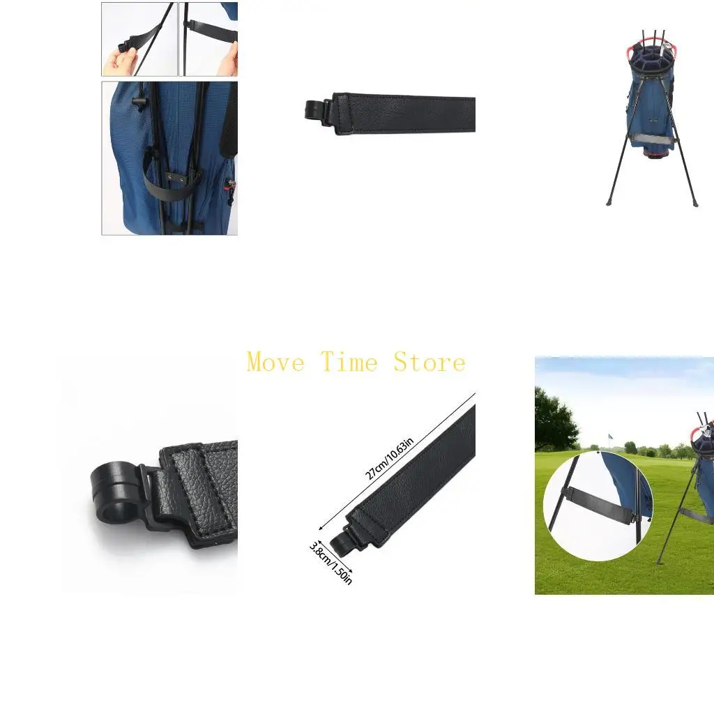 92ME 1Pc Golf Stand Bag Leg Stabilizer Fixation Strap Adjustable Leg Holder Golf Bag Bracket Pedestal Adjuster Easy to Use