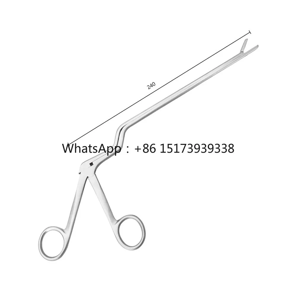 Surgical 240mm Nucleus Pulposus Clamps Z-shaqpe of Finger Ring Nucleus Pulposus Clamps