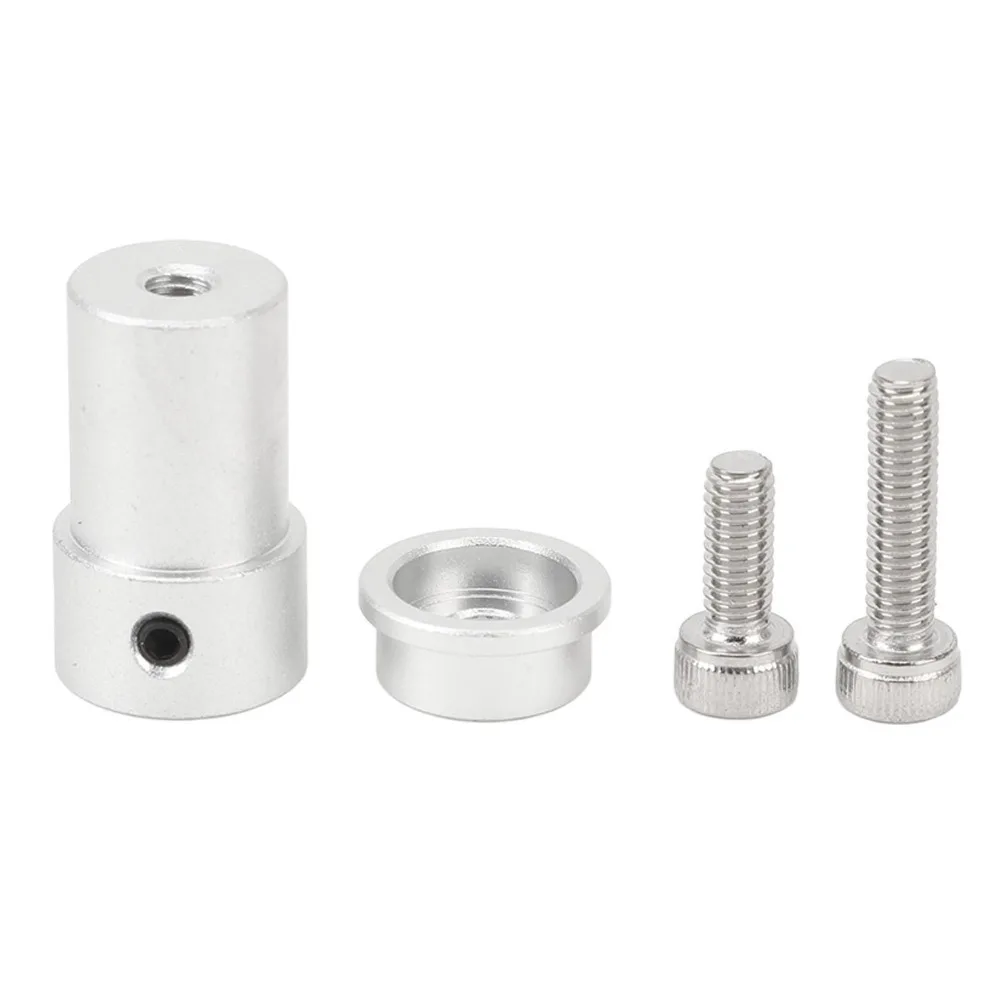 Durable 4mm Motor Shaft Coupling Aluminum Alloy Smooth Transmission Mounting Hub Coupling DC Motor Coupling For Robot Wheels