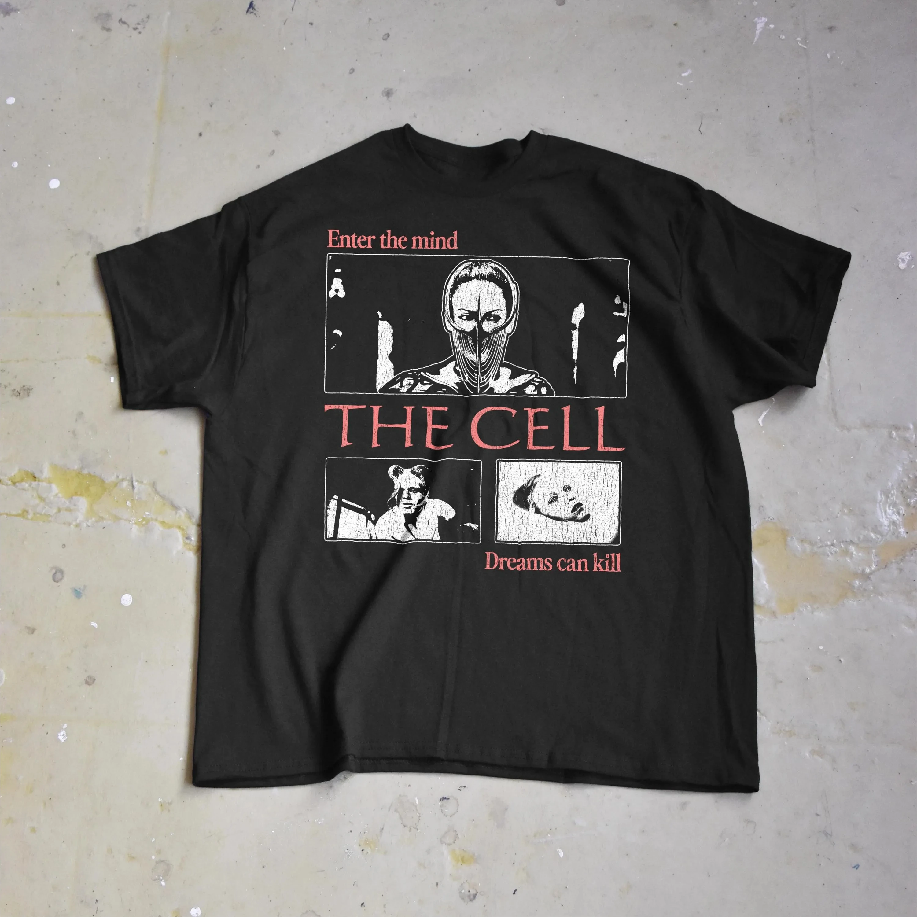 Camiseta del película The Cell, camiseta de ciencia ficción de terror culto de Jennifer Lopez, camisetas para hombre para verano, unisex, para todas las estaciones
