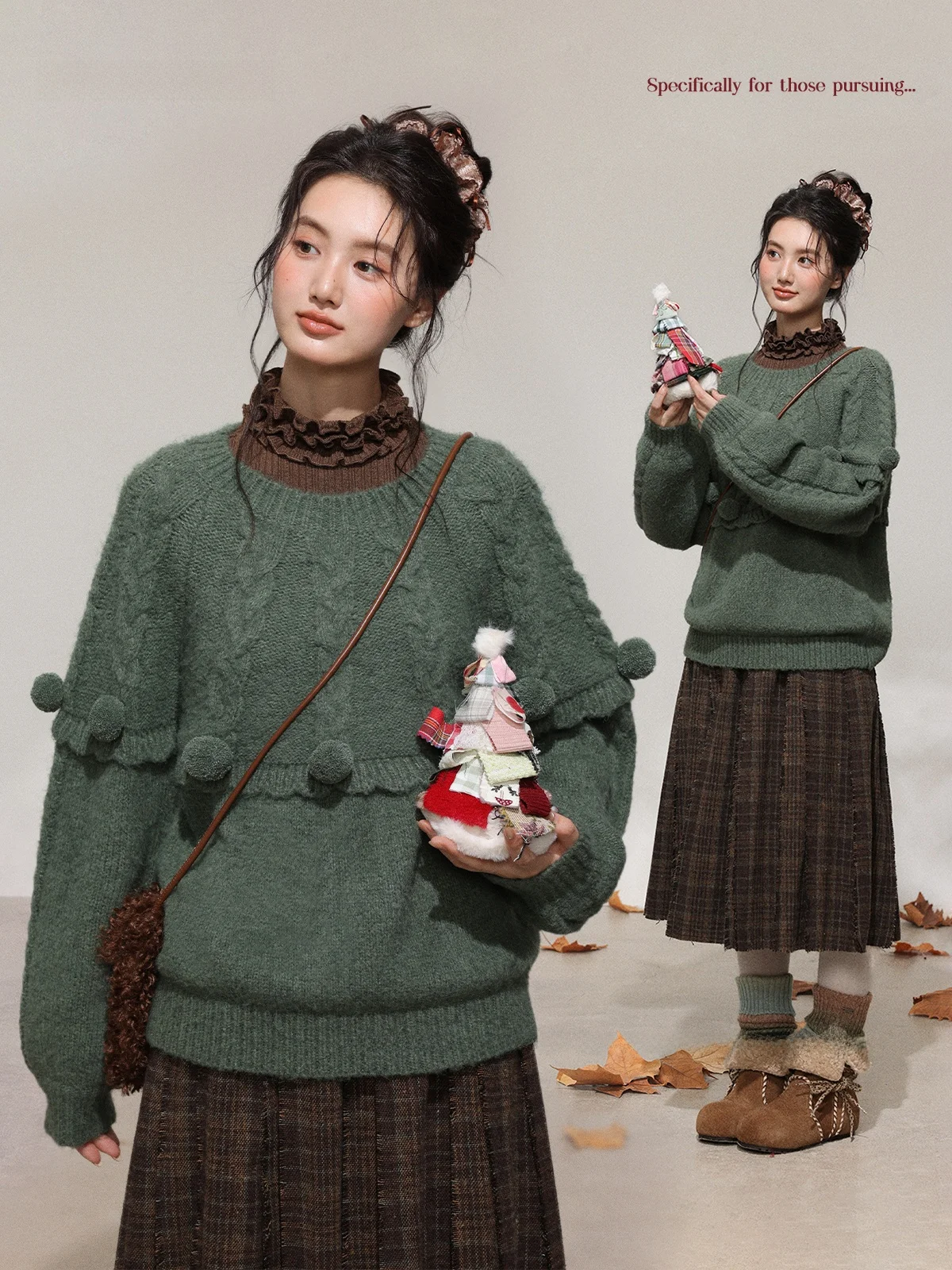 

Свободный женский свитер оверсайз Fuzzymusoom: Весенний винтажный дизайн с эффектом стройности, модный тренд для любителей сыра