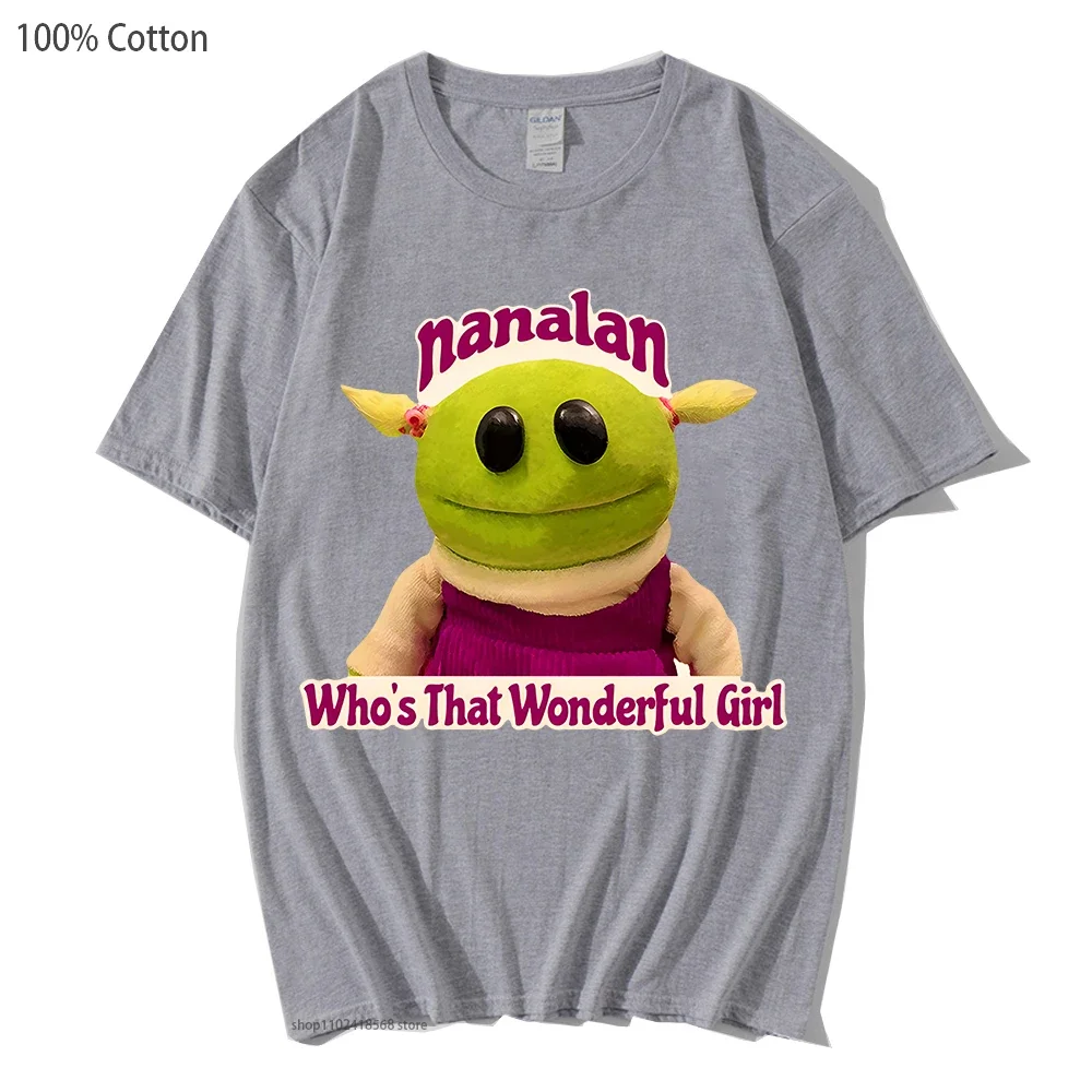かわいいキュートなナンランTシャツ レディース 誰がその素晴らしい女の子 シャツ ホットアニメ グラフィック服 綿100% Tシャツ ハイストリート メンズ トップス