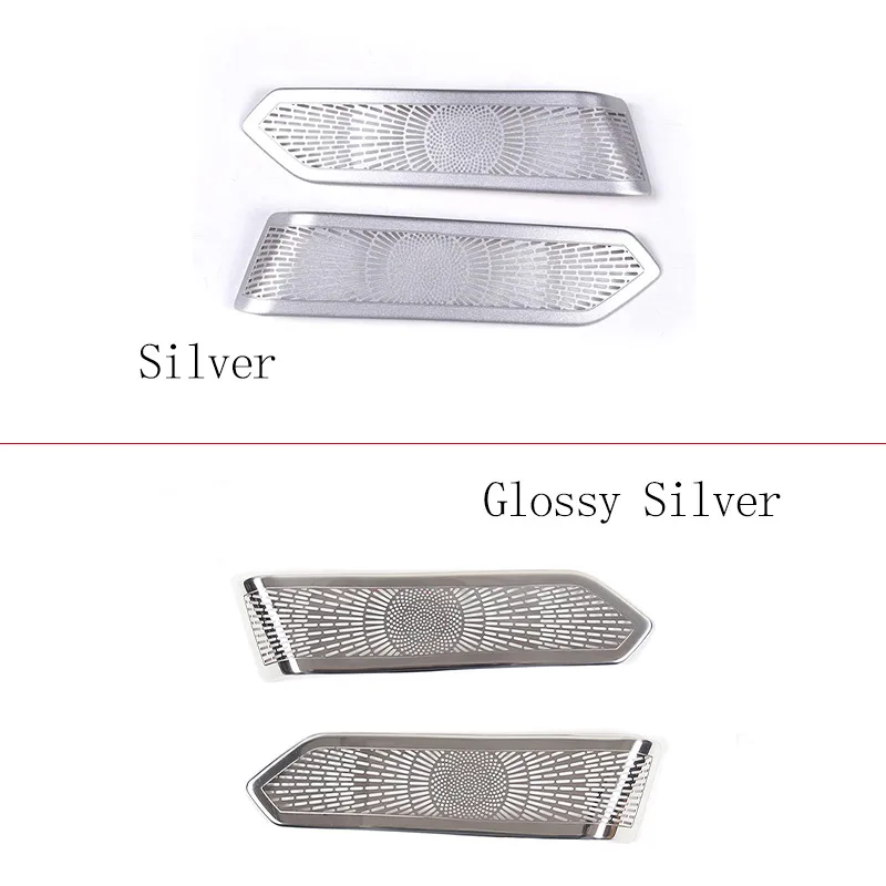 For Range Rover Vogue L460 2023 Stainless Steel Car Door A-pillar Tweeter Audio Speaker Cover Decorate Sticker Car Accessories